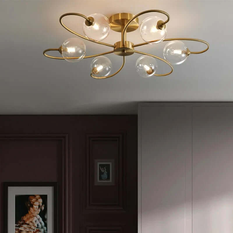 Elegant Loftslampe i Glas og Metal - BLOOM