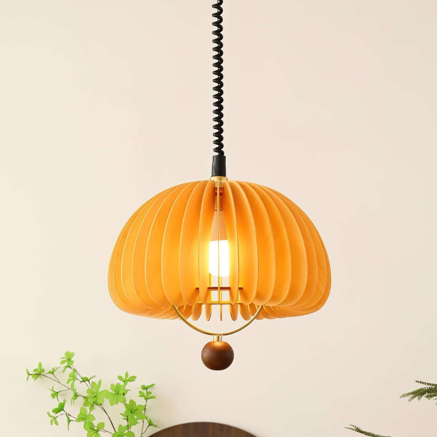Justerbar Græskar Pendel Lampe