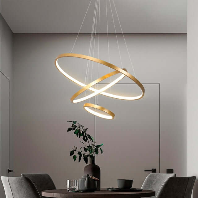Moderne LED Loftslampe med 3 Ringe, Dæmpbar