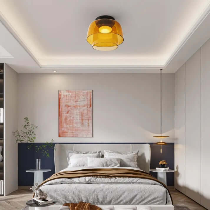 Elegant Glas Loftlampe - Nordisk Design