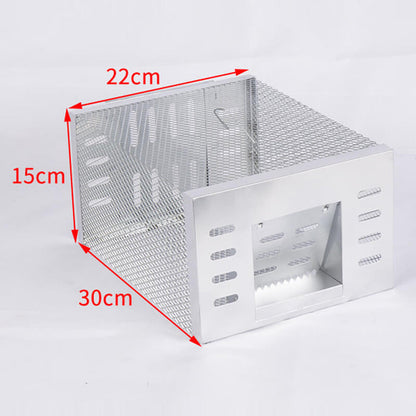 Effektiv automatisk musefælde med rummelig og robust plastkonstruktion til sikker fangst og enkel agnplacering.