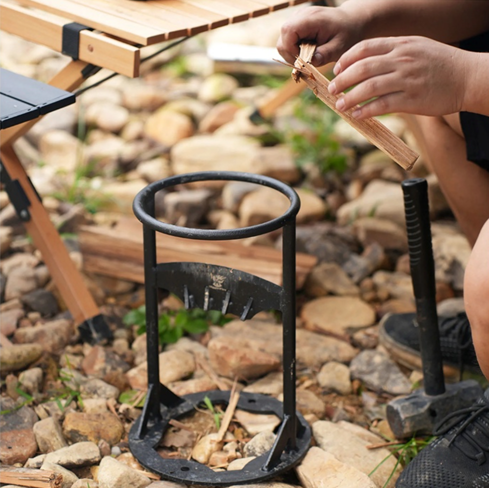 "Effektiv trækløver i stål, robust design, sikker og nem trækløvning, elegant udseende, til indendørs og udendørs brug"