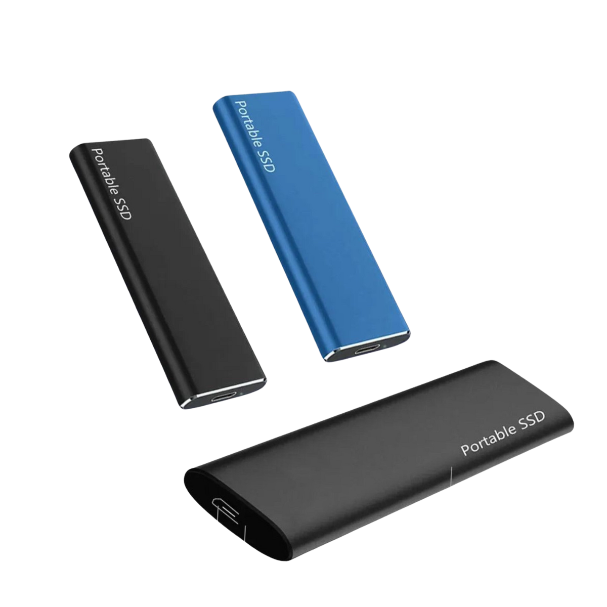 "Elegant 4TB bærbar ekstern harddisk med lynhurtig USB-C, kompakt design. Perfekt til dataopbevaring på farten."