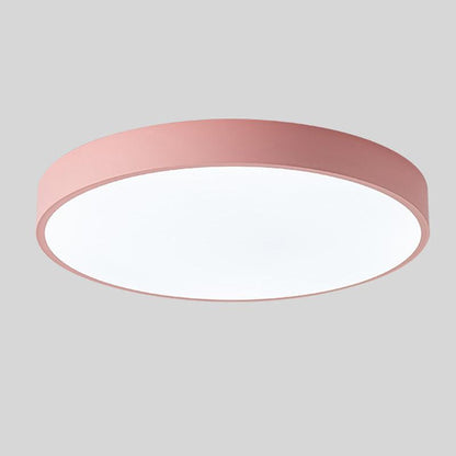 Elegant cirkulær LED-loftslampe i træ med nordisk design, honningkageform og varm belysning til soveværelse/altan.