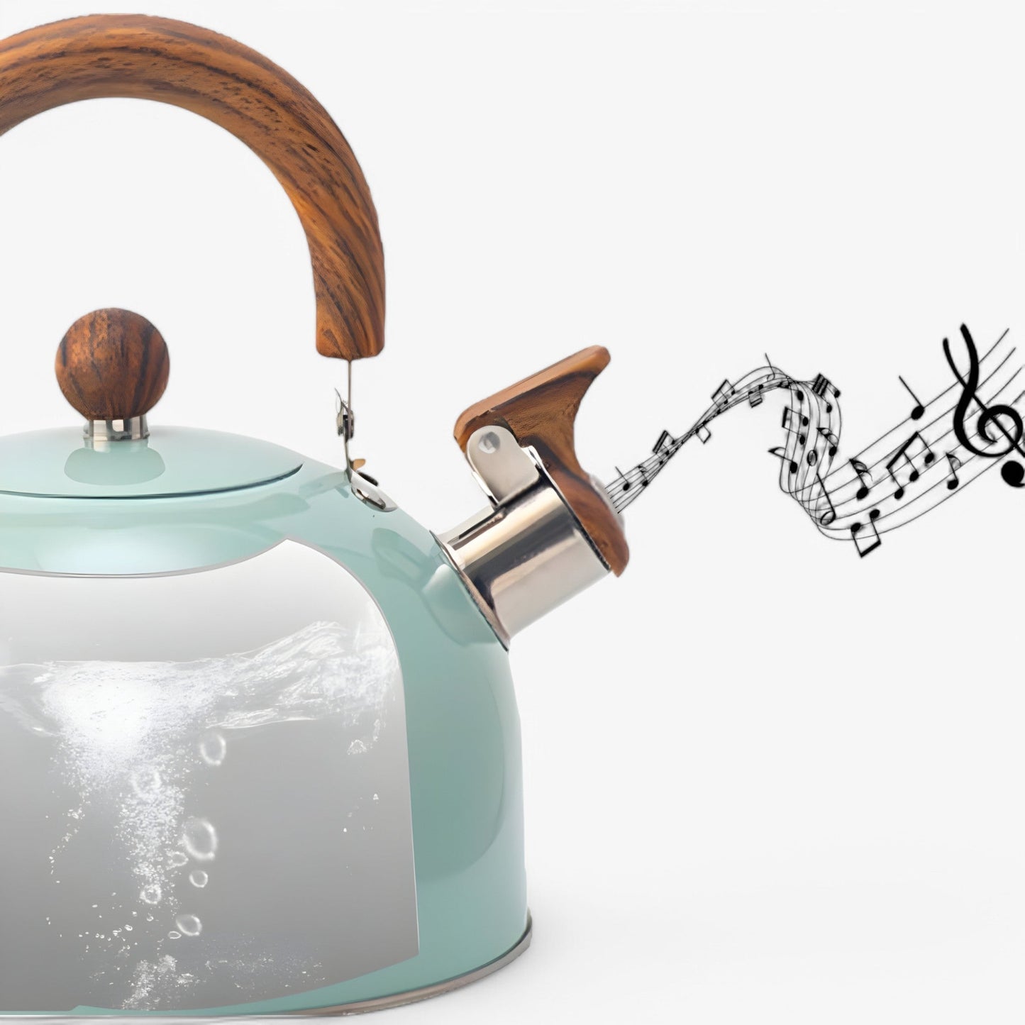 "Elegant køkkenkedel i hvid med moderne design og ergonomisk håndtag, passer perfekt til ethvert køkken."