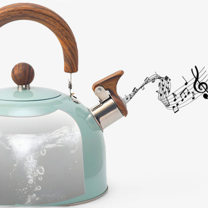 "Elegant køkkenkedel i hvid med moderne design og ergonomisk håndtag, passer perfekt til ethvert køkken."