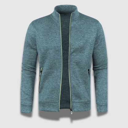 Elegant strikket herrecardigan i sort. Komfortabelt design med glat lukning, ideel til både formelle og afslappede lejlighede