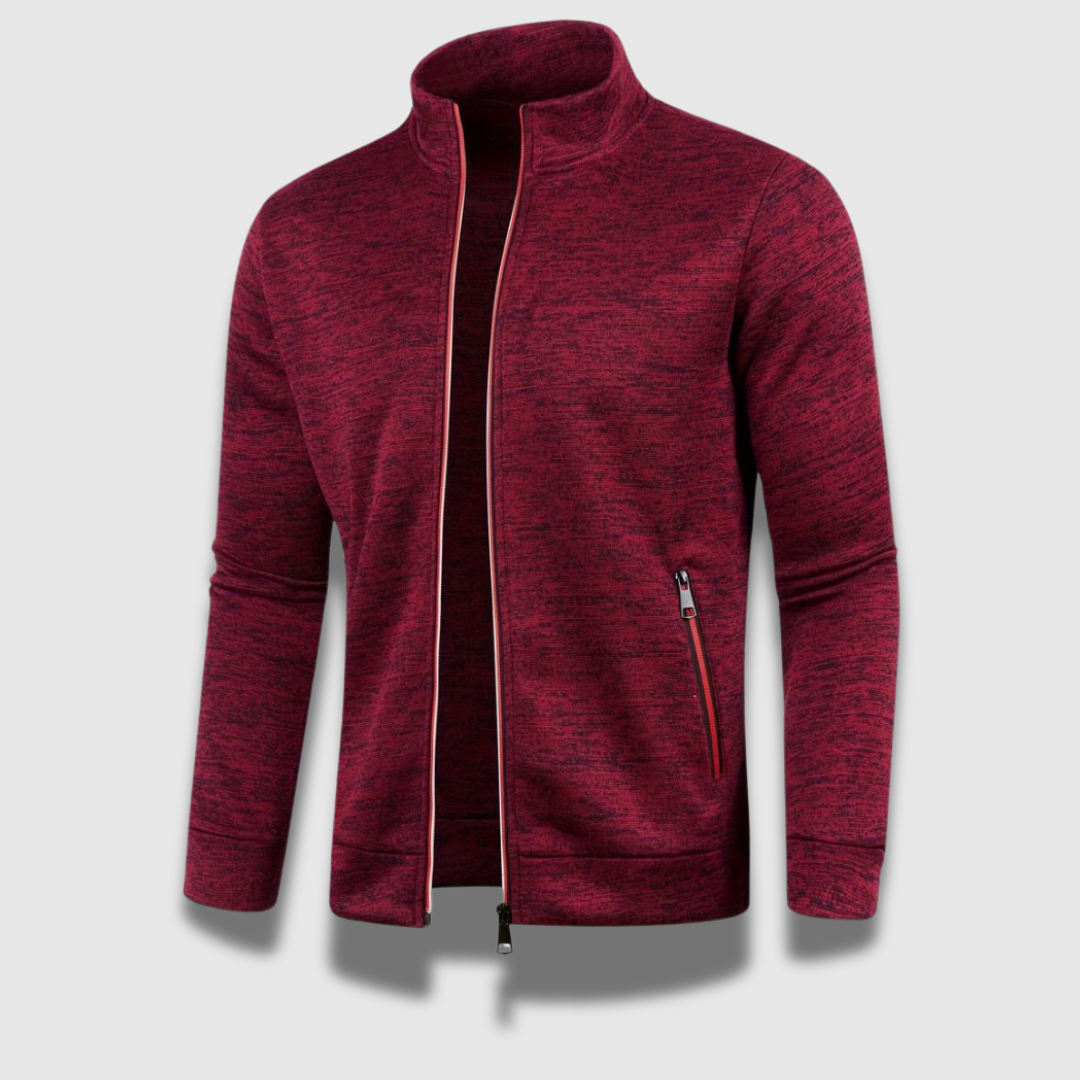 Elegant strikket herrecardigan i sort. Komfortabelt design med glat lukning, ideel til både formelle og afslappede lejlighede