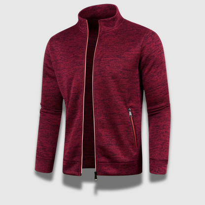 Elegant strikket herrecardigan i sort. Komfortabelt design med glat lukning, ideel til både formelle og afslappede lejlighede