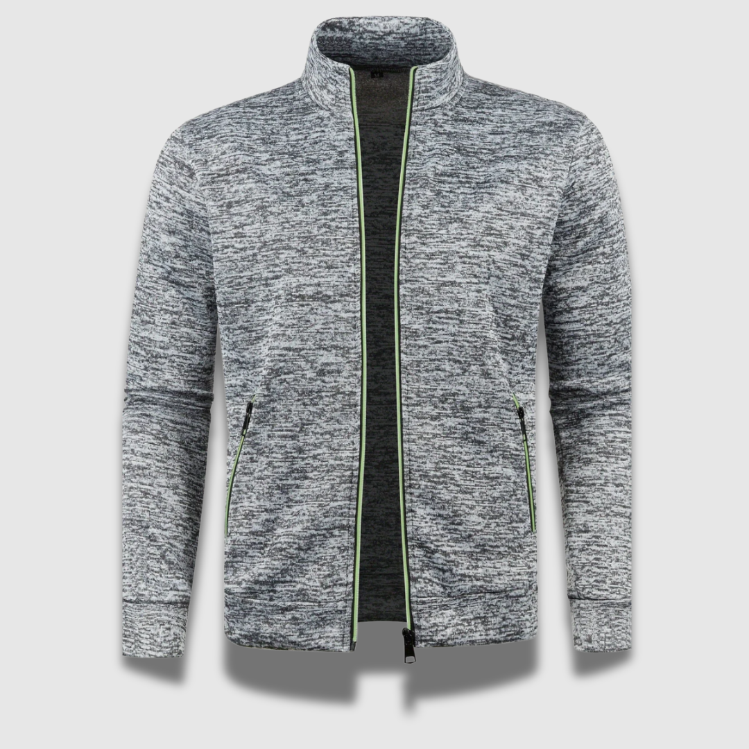 Elegant strikket herrecardigan i sort. Komfortabelt design med glat lukning, ideel til både formelle og afslappede lejlighede