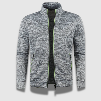 Elegant strikket herrecardigan i sort. Komfortabelt design med glat lukning, ideel til både formelle og afslappede lejlighede