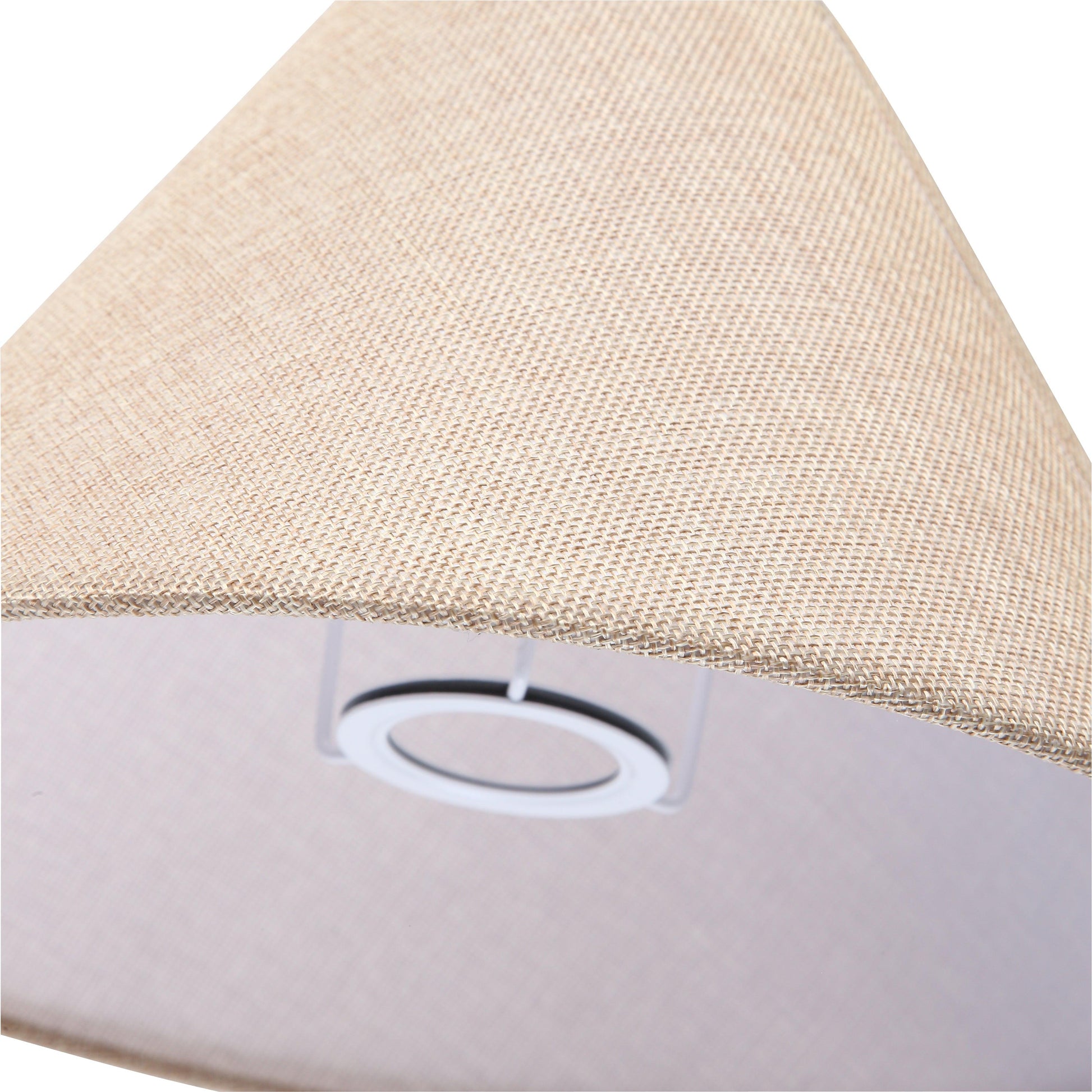 Empireformet jute lampeskærm Ø30 cm til bordlampe. Naturlig tekstur, passer til E27 fatning, skaber varm atmosfære.