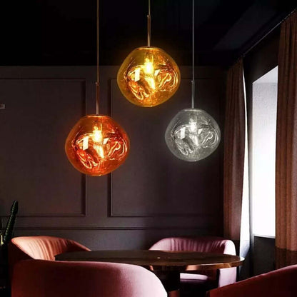 Smeltende Pendellampe, Moderne Design, Metal