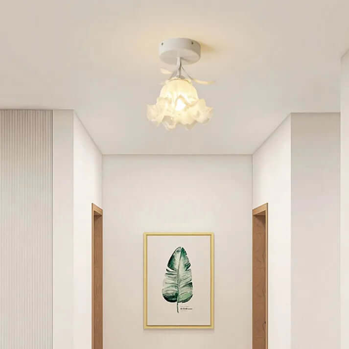 Tiffany Blomster Loftslampe i Mini Format