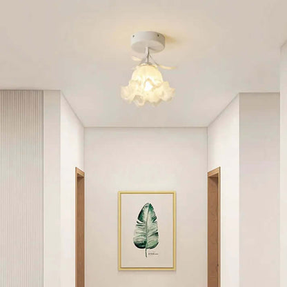 Tiffany Blomster Loftslampe i Mini Format