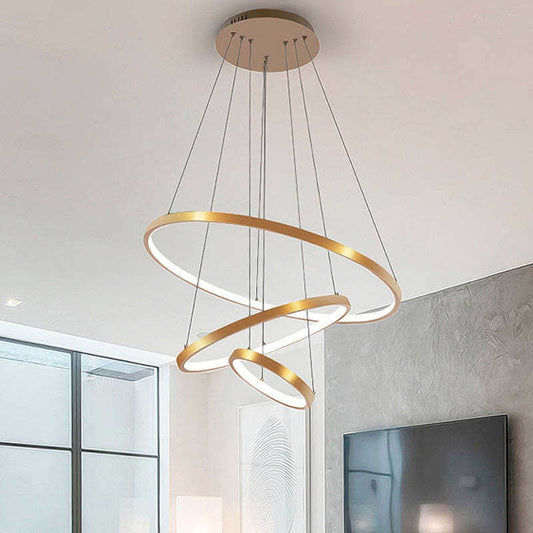 Moderne 3-Rings Loftslampe