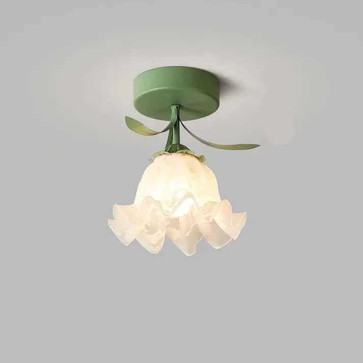 Tiffany Blomster Loftslampe i Mini Format