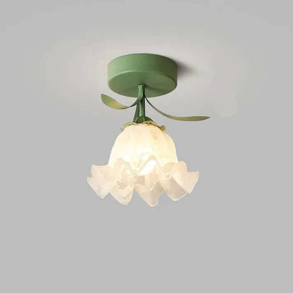 Tiffany Blomster Loftslampe i Mini Format