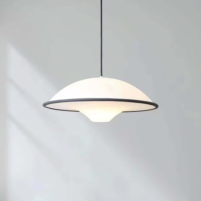Moderne UFO Pendellampe i Akryl & Metal - Ø45cm