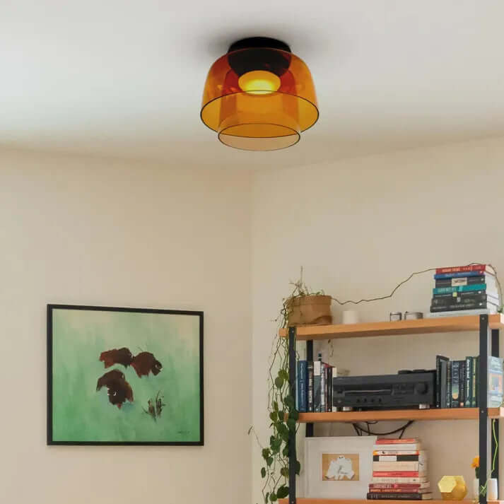 Elegant Glas Loftlampe - Nordisk Design