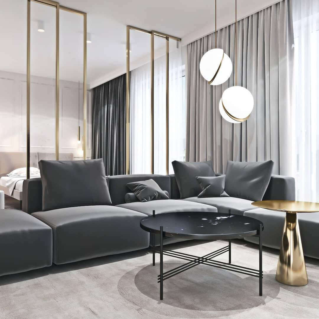 Elegant Halvmåne Pendellampe