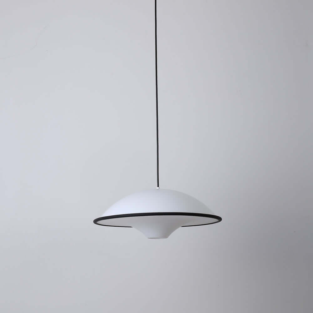 Moderne UFO Pendellampe i Akryl & Metal - Ø45cm