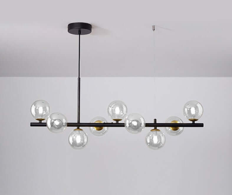 Elegant Pendellampe i Glas og Metal - 83x24cm