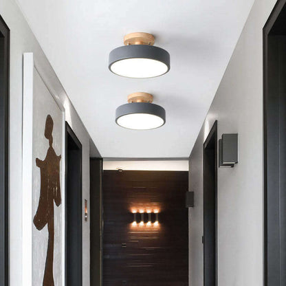 Dæmpbar LED-loftslampe i træ - 36W