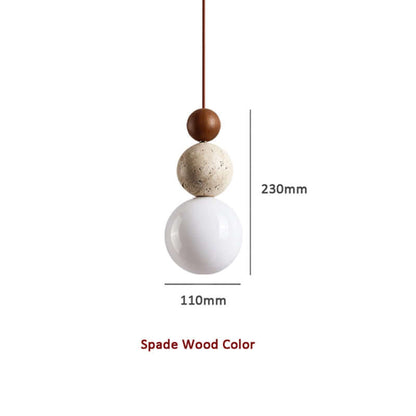 Elegant Travertin Pendellampe - Moderne Design