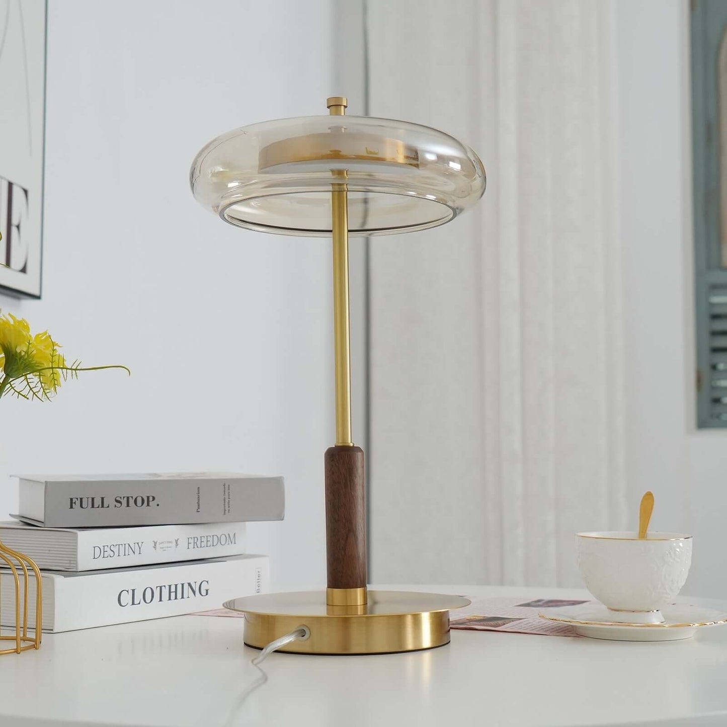 Elegant Bordlampe med LED | 22cm x 44,5cm