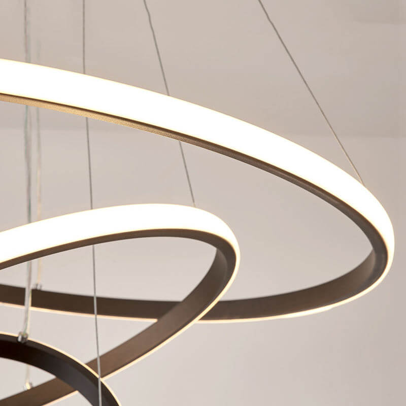 Moderne LED Loftslampe med 3 Ringe, Dæmpbar