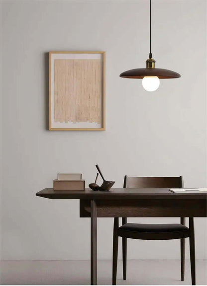 Designer loftslampe i træ med LED | Elegant belysning