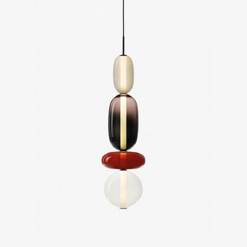 Farverig Glas Pendel - Moderne Designlampe