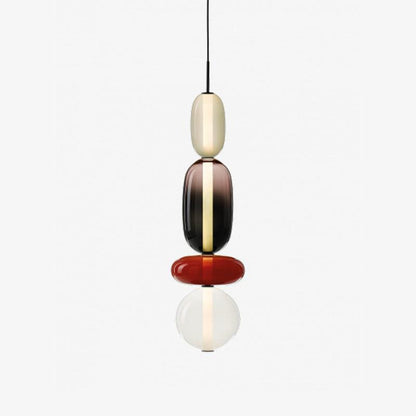 Farverig Glas Pendel - Moderne Designlampe