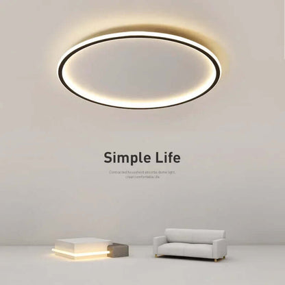 Runde LED loftslampe i skandinavisk design