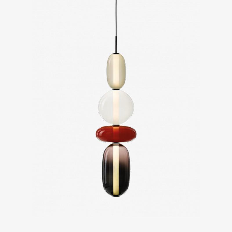 Farverig Glas Pendel - Moderne Designlampe
