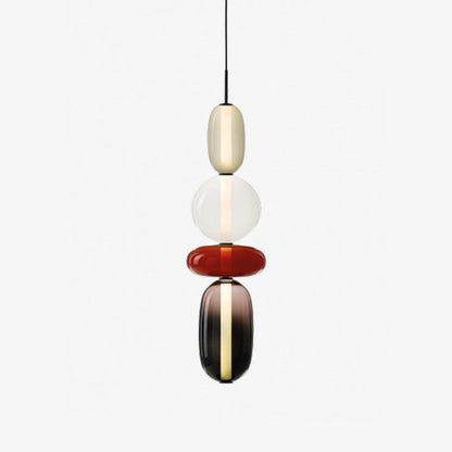 Farverig Glas Pendel - Moderne Designlampe