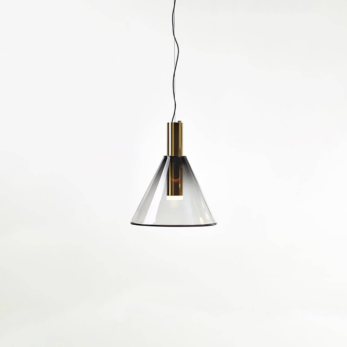 Elegant Pendel Lampe i Glas & Metal - Isabel
