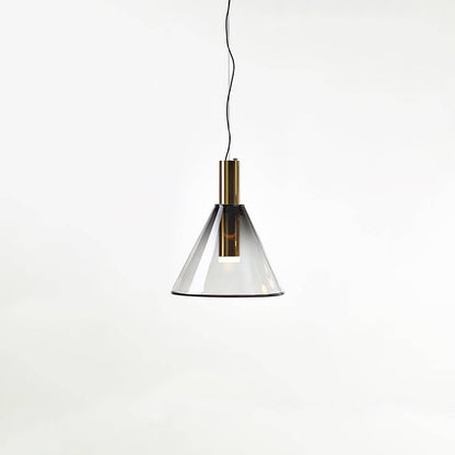 Elegant Pendel Lampe i Glas & Metal - Isabel