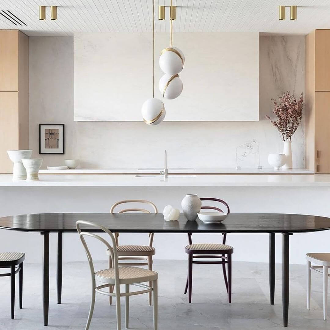 Elegant Halvmåne Pendellampe
