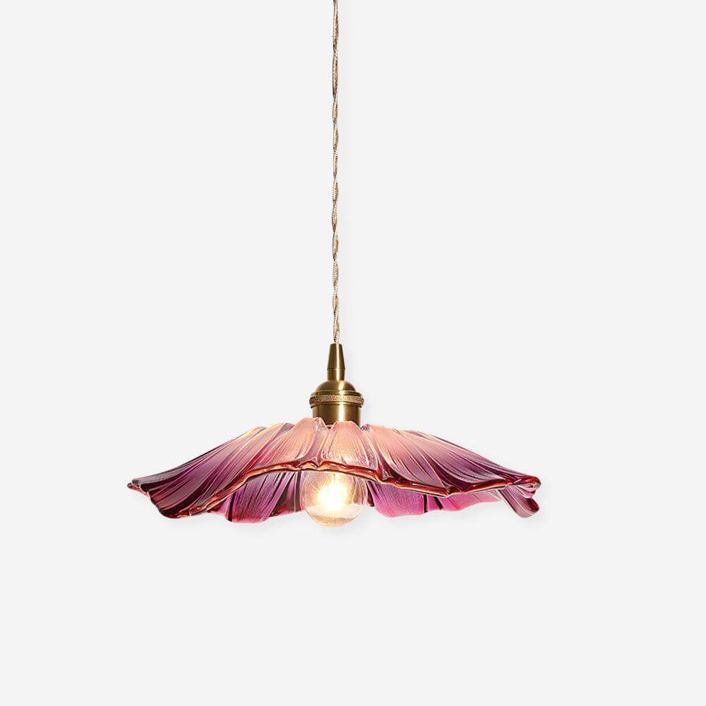Elegant Blomsterglas Pendel - 28cm