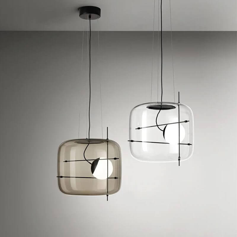 Elegant Glas Pendellampe - 30cm
