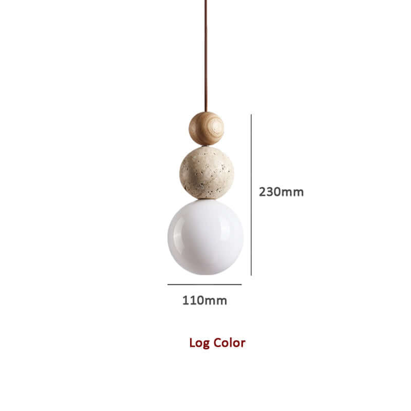 Elegant Travertin Pendellampe - Moderne Design