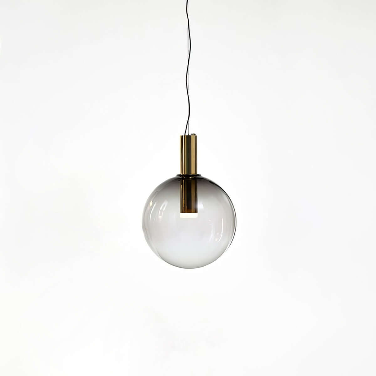 Elegant Pendel Lampe i Glas & Metal - Isabel