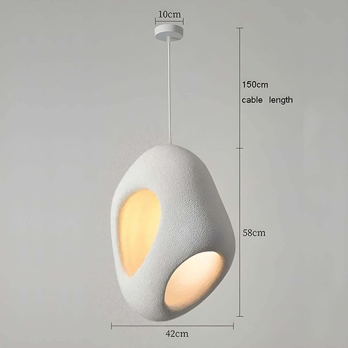 Moderne Pendellampe i Polystyren med LED