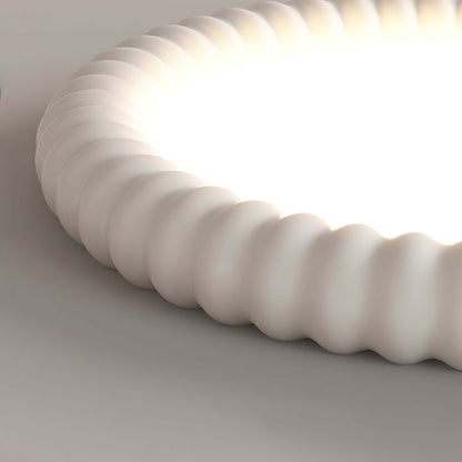 Modern LED Loftlampe med Bølget Design, 50cm
