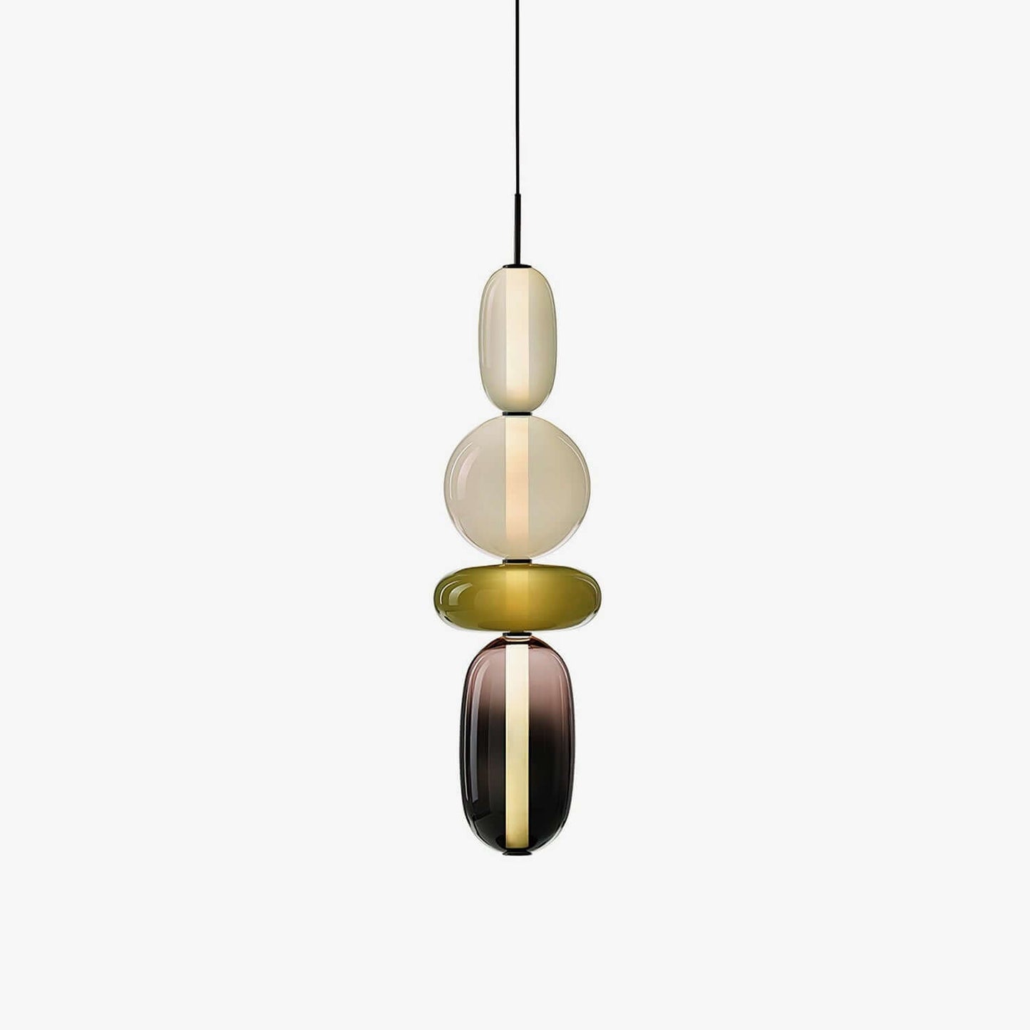Farverig Glas Pendel - Moderne Designlampe