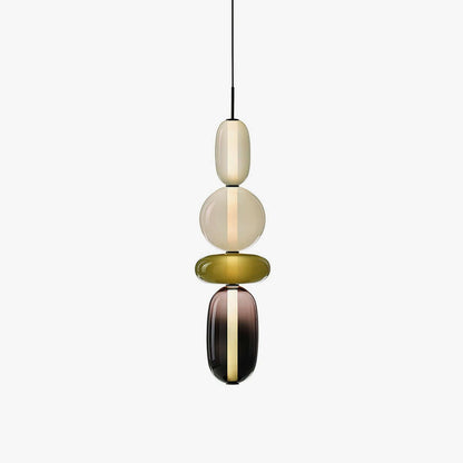 Farverig Glas Pendel - Moderne Designlampe