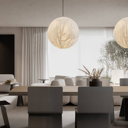 Elegant Silke Pendel Lampe - 3 Størrelser