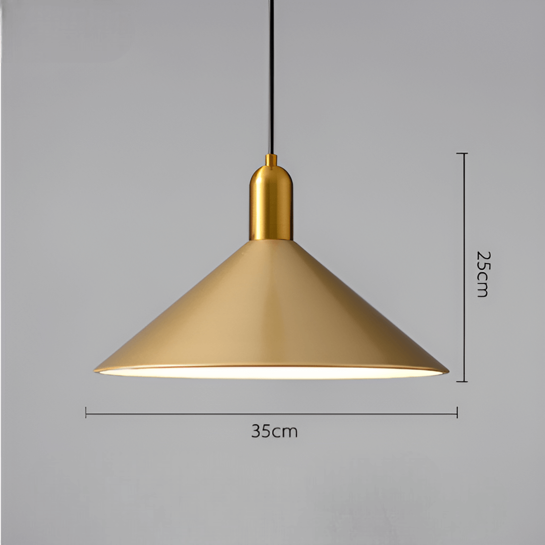 Elegant Kegleformet Pendellampe 35cm